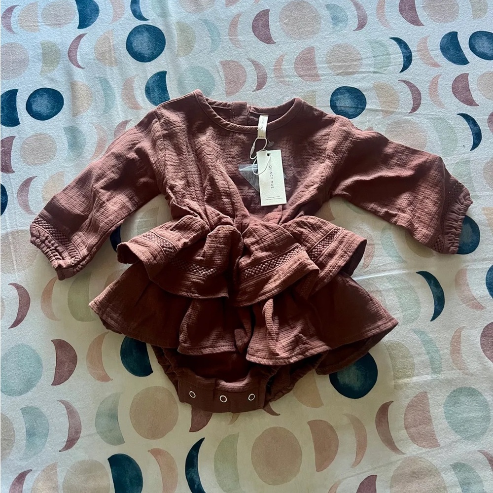 Quincy Mae ruffle romper